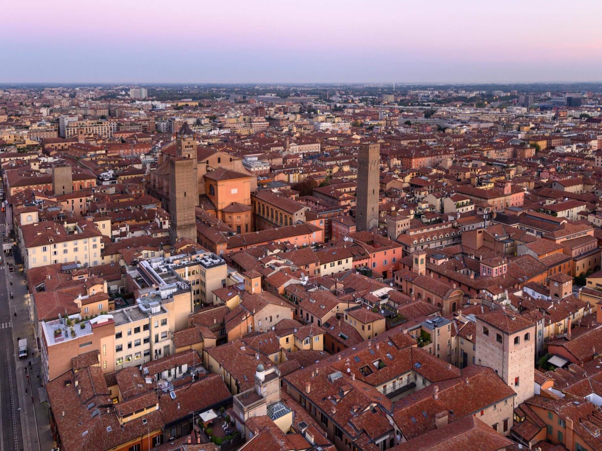 Panorama di Bologna dall'alto