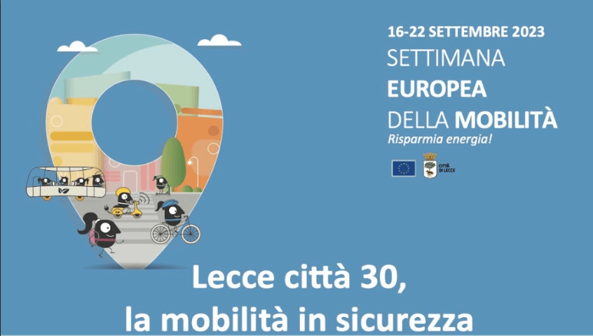 Locandina Lecce città 30, la mobilità in sicurezza